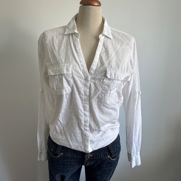 Columbia - White Button Down Shirt - Picture 5 of 12